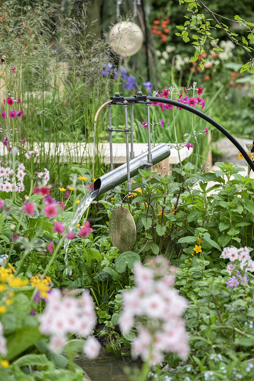 Water Balance Sculpture Semple Begg Garden Design Elsewhere Garden, RHS Chelsea Flower Show Garden